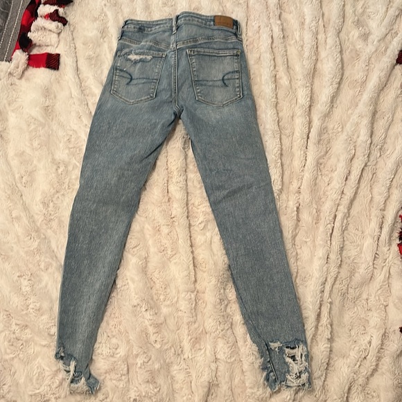 American eagle jeans light wash next level stretch size 6 regular - Picture 2 of 2